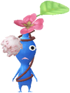 A Blue Park Decor Pikmin with Four-Leaf Clover (Rare) decor from Pikmin Bloom.