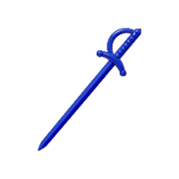 Icon for the Ice Sword, from Pikmin 4's Treasure Catalog.