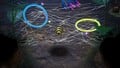 The treasure (alongside the Hoop of Fortune) in the Subterranean Swarm, in the location it is discovered. It is inside of an Arachnode's web.
