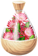 A full jar of red orchid cactus petals from Pikmin Bloom.