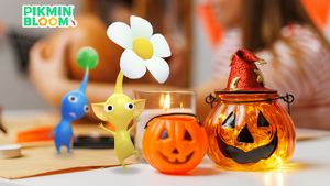 Promotional image for the 2024 Halloween Event in Pikmin Bloom.