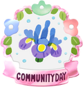 Iris Community Day badge from Pikmin Bloom.