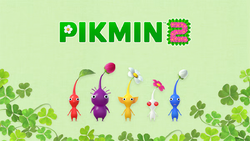 The banner of Pikmin 2 on the Nintendo Switch.