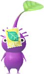 A Purple Post Office Decor Pikmin with Stamp decor from Pikmin Bloom.