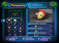 The Piklopedia menu in Pikmin 2.