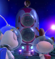 The Hocotate ship in the ending cutscene of Olimar's Comeback.