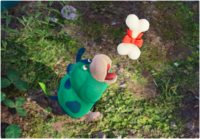 The image accompanying Olimar's voyage log #59 "A Snack for Moss".