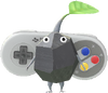 A Rock Special Decor Pikmin with Nintendo Consoles '80-'95 decor from Pikmin Bloom.
