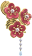 Red plum blossom hairpin in Pikmin Bloom.