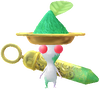 A White Special Decor Pikmin with Color Powder decor from Pikmin Bloom.