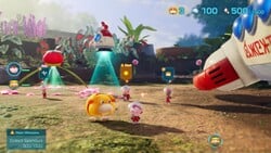 A screenshot of Pikmin 4 showing the Rescue Command Post.