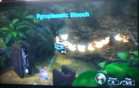 A Pyroclasmic Slooch's early name from a PAX 2012 demo of Pikmin 3.