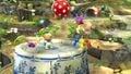 Olimar, Alph, and every Pikmin variety (excluding Rock Pikmin) in Super Smash Bros. for Wii U.