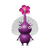 Icon for the Artsy Purple Pikmin, from Pikmin 4's Decopedia.