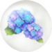 Blue hydrangea nectar from Pikmin Bloom.