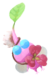 Lifelog artwork of a Winged Park Decor Pikmin with Clover (Rare) decor from Pikmin Bloom.