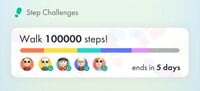 The step challenge tab, displayed in the challenge list