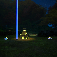 The image used to represent the night version of The Sylvan Gate  in Pikmin 4's file select menu.