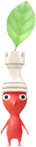 A special event Red Decor Pikmin wearing a white Chess Piece.