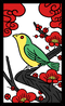 Hanafuda card. One of the designs worn by Yellow Pikmin.