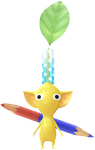 A Yellow Stationery Store Decor Pikmin with Stationery decor from Pikmin Bloom.