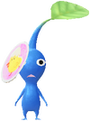 Special Blue Decor Pikmin with a spring inspired sticker. The sticker features a duck.
