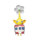 Icon for the Off-the-Rails Yellow Pikmin, from Pikmin 4's Decopedia.