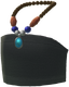 "Tube Top with Beaded Necklace (Black)" Mii top part in Pikmin Bloom.