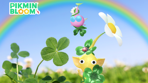 Promotional image for the 2023 St. Patrick's Day Event in Pikmin Bloom.