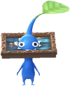 A Blue Art Gallery Decor Pikmin with Picture Frame decor from Pikmin Bloom.