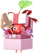 四週年紀念花盒 紅皮克敏