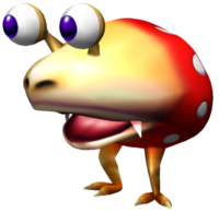 Artwork of a Spotty Bulborb.