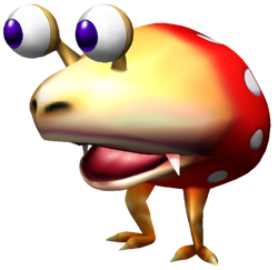 Artwork of a Spotty Bulborb.