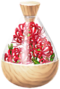 A full jar of red spider lily petals from Pikmin Bloom.