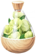 A full jar of yellow prairie gentian petals from Pikmin Bloom.