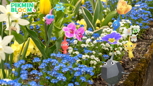Promotional image for the 4.5 Anniversary Community Week in Pikmin Bloom.