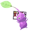 Lifelog artwork of a Purple Special Decor Pikmin with Hanafuda Card (Volume 1) decor from Pikmin Bloom.