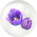 Blue tulip nectar from Pikmin Bloom.