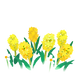 Texture for Yellow Hyacinth Flowers on the map in Pikmin Bloom.