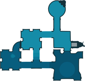 The texture for Industrial Maze Sublevel 1's radar map in Pikmin 4, rotated to face north.