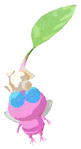 Lifelog artwork of a Winged Movie Theater Decor Pikmin with Popcorn Snack decor from Pikmin Bloom.