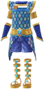 "Rio Carnival Costume (Blue)" Mii costume in Pikmin Bloom.
