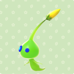 A Glow Pikmin in the bud stage.