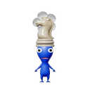 Icon for the Knightly Blue Pikmin, from Pikmin 4's Decopedia.