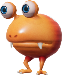 A render of a Dwarf Bulborb from Pikmin 4.