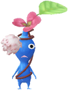 A Blue Park Decor Pikmin with Clover (Rare) decor from Pikmin Bloom.