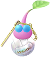 A Winged Stadium Decor Pikmin with Ball Keychain (Rare) decor from Pikmin Bloom.