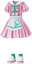 "Ice Cream Parlor Dress (Pink)" Mii part icon in Pikmin Bloom.