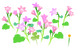 Texture for red bellflower flowers on the map in Pikmin Bloom.