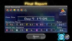 The final report of the 7 day run.